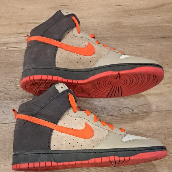 Nike Sb Dunk HIgh Bone Team Orange 2008 317982-081 - Picture 6 of 9
